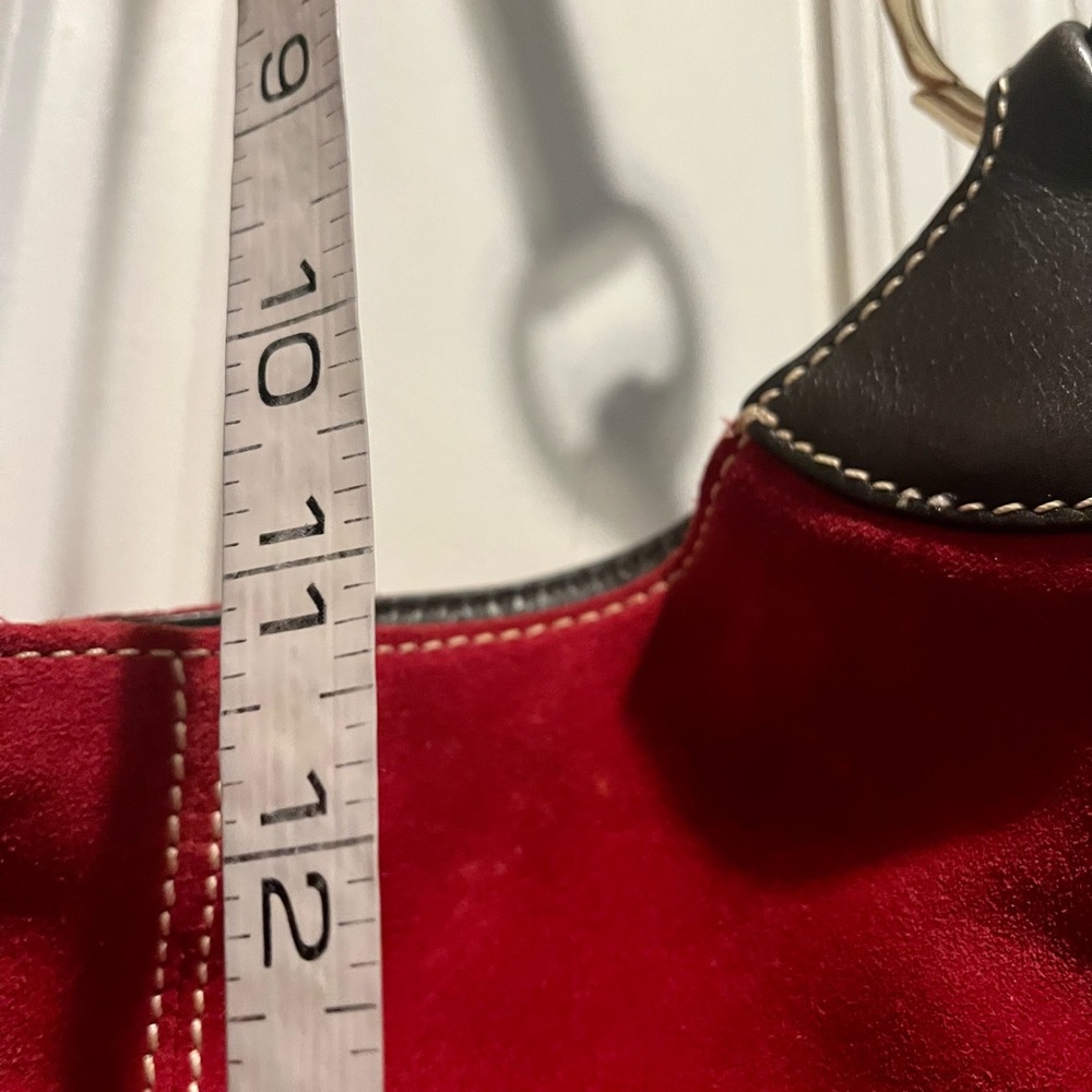 Dooney & Bourke red suede bag - Picture 13 of 16